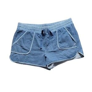 90 Degree Pull On Shorts ~ Sz XL ~ Blue ~ Elastic Waist ~ 3" Inseam